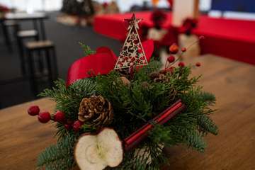 Brindis navideño del Cabildo con los medios de comunicación de Gran Canaria/TA y Acfi Press.